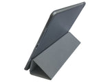 Etui iPad Air 1 couleur gris - Présentation de la face arrière en support