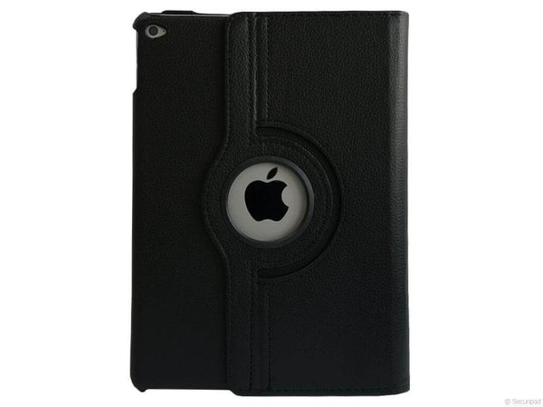 Etui iPad Air 1, couleur noir avec fente pour logo - Présentation de la face avant