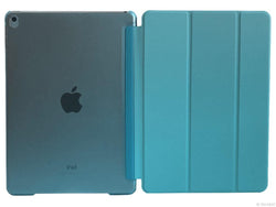 Etui iPad Air 2, couleur bleu avec arrière transparent - Présentation au complet