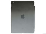 Etui iPad Air 2, couleur noir change en blanc avec arrière transparent - Présentation de la face arrière