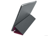 Etui iPad Air 2, couleur rose brillant avec arrière transparent - Présentation de la face arrière en support