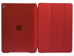 Etui iPad Air 2, couleur rouge avec arrière transparent - Présentation au complet