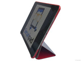 Etui iPad Air 2, couleur rouge avec arrière transparent - Présentation de la face avant en support