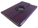 Etui iPad Air 2, couleur violet qui tourne à 360 degrés - Présentation face arrière en 3D