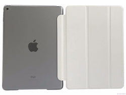 Etui iPad Air 2, couleur blanc avec arrière transparent - Présentation au complet